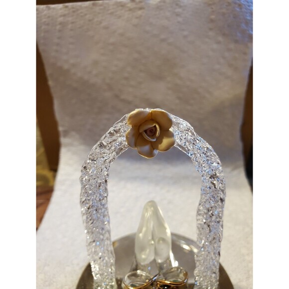 Praying Hands Spun Glass W/24kt Gold Plate - RH#39 - Picture 7 of 8